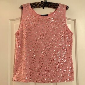 “HAVEN BLEU” Sequin Tank Top